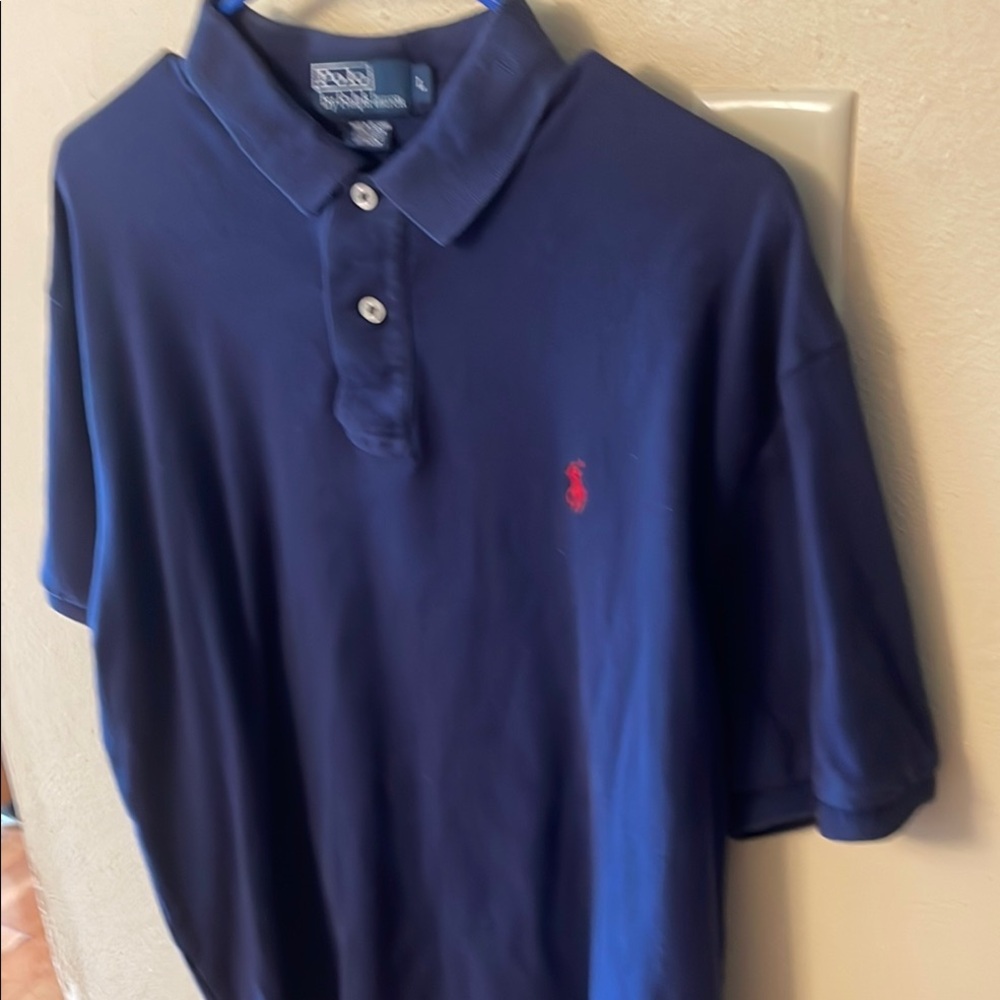 Polo by Ralph Lauren Blue Polo Shirt men’s large navy blue - Picture 4 of 5